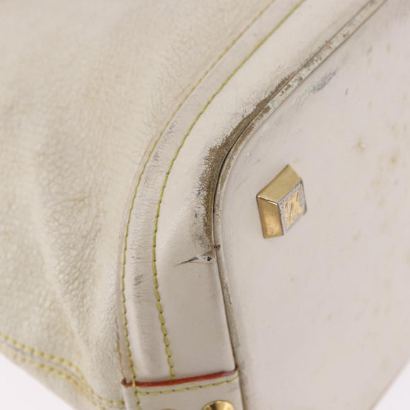 LOUIS VUITTON Suhari Rock It PM Hand Bag White M91887 LV Auth 195302