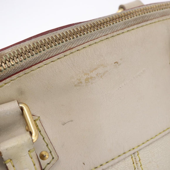 LOUIS VUITTON Suhari Rock It PM Hand Bag White M91887 LV Auth 195302