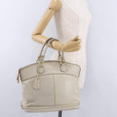 LOUIS VUITTON Suhari Rock It PM Hand Bag White M91887 LV Auth 195302-27