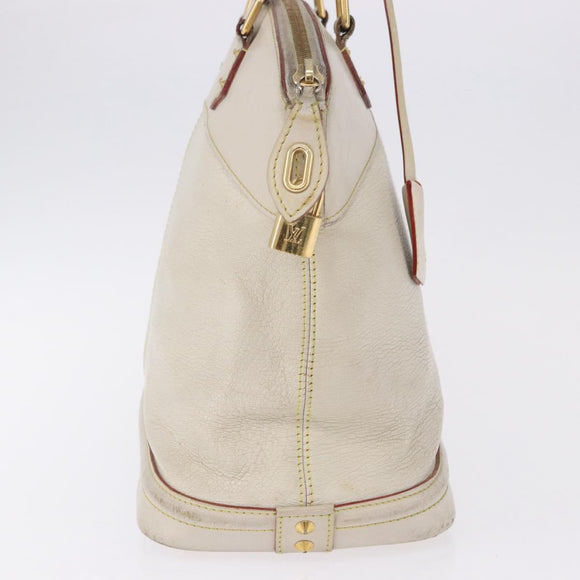 LOUIS VUITTON Suhari Rock It PM Hand Bag White M91887 LV Auth 195302