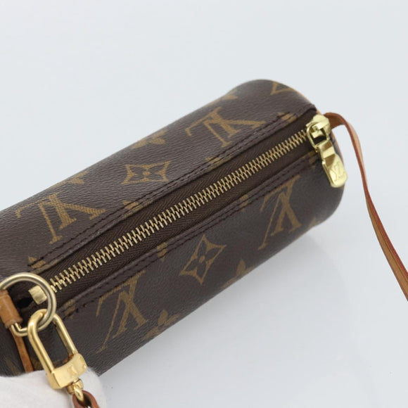 LOUIS VUITTON Monogram Papillon Pouch LV Auth 195304