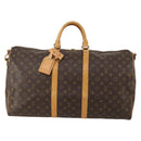 LOUIS VUITTON Monogram Keepall Bandouliere 55 Boston Bag M41414 LV Auth 195306A-2