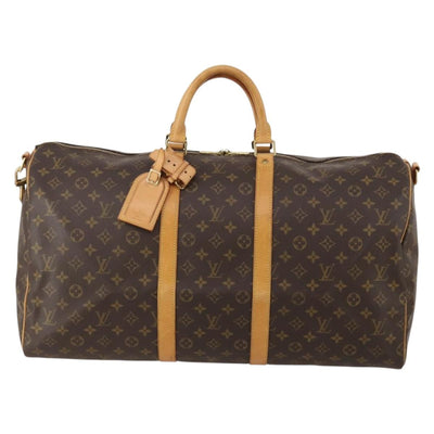 LOUIS VUITTON Monogram Keepall Bandouliere 55 Boston Bag M41414 LV Auth 195306A - 0
