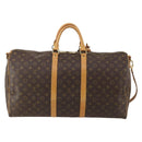 LOUIS VUITTON Monogram Keepall Bandouliere 55 Boston Bag M41414 LV Auth 195306A-3