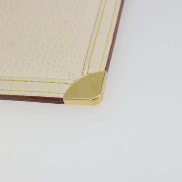 LOUIS VUITTON Suhari Pochette Cles Coin Purse White M91827 LV Auth 195308A