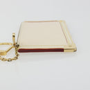 LOUIS VUITTON Suhari Pochette Cles Coin Purse White M91827 LV Auth 195308A-4