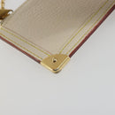 LOUIS VUITTON Suhari Pochette Cles Coin Purse White M91827 LV Auth 195308A-14