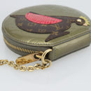 LOUIS VUITTON Monogram Vernis Porte Monnaie Cook Veil Bronze M91387 Auth 195310A-14