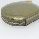 LOUIS VUITTON Monogram Vernis Porte Monnaie Cook Veil Bronze M91387 Auth 195310A-16