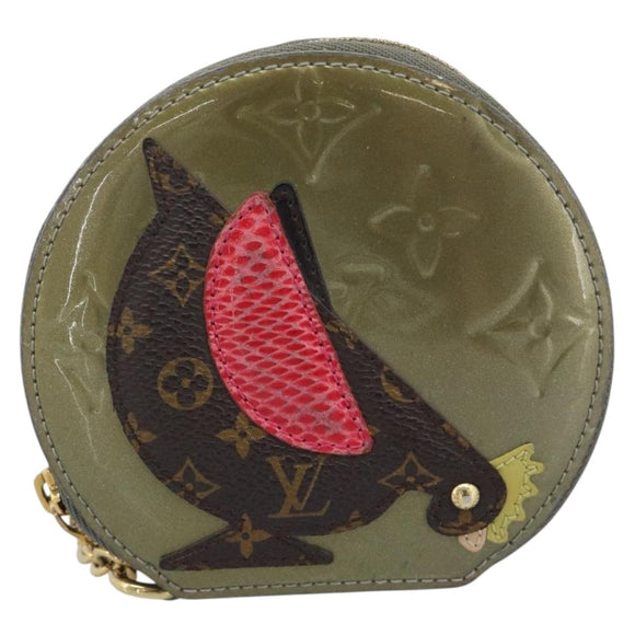 LOUIS VUITTON Monogram Vernis Porte Monnaie Cook Veil Bronze M91387 Auth 195310A