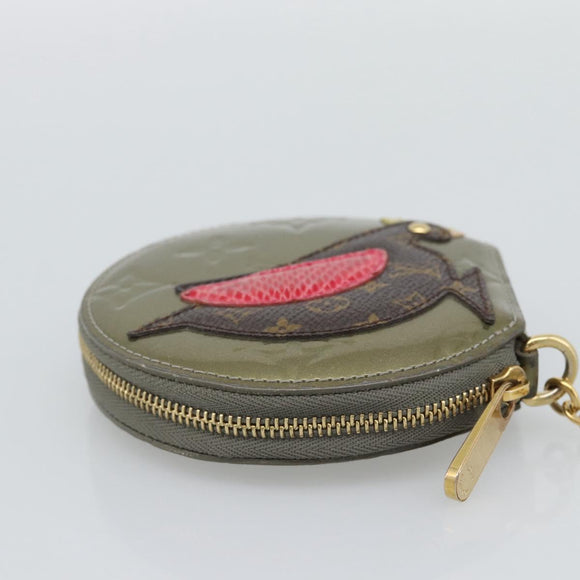 LOUIS VUITTON Monogram Vernis Porte Monnaie Cook Veil Bronze M91387 Auth 195310A