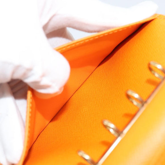 LOUIS VUITTON Epi Agenda PM Day Planner Cover Orange Mandarin R2005H Auth 195311