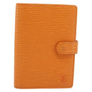 LOUIS VUITTON Epi Agenda PM Day Planner Cover Orange Mandarin R2005H Auth 195311-13