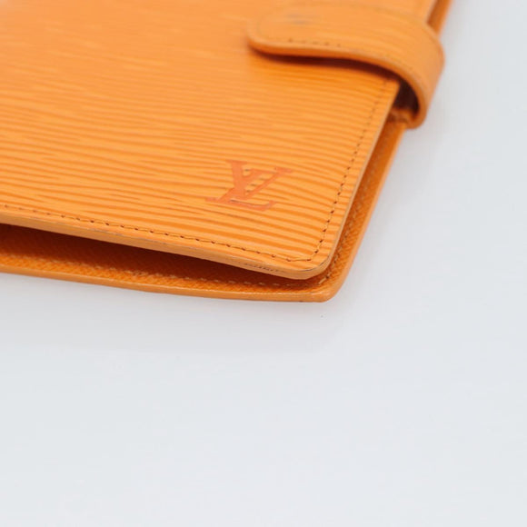 LOUIS VUITTON Epi Agenda PM Day Planner Cover Orange Mandarin R2005H Auth 195311