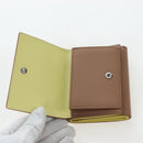 LOEWE Raccoon Trifold Wallet Leather Suna Fujita Brown Silver Auth 195312M-20