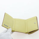 LOEWE Raccoon Trifold Wallet Leather Suna Fujita Brown Silver Auth 195312M-8