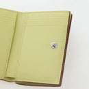 LOEWE Raccoon Trifold Wallet Leather Suna Fujita Brown Silver Auth 195312M-24