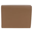 LOEWE Raccoon Trifold Wallet Leather Suna Fujita Brown Silver Auth 195312M-2