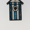 CHANEL Brooch plastic Blue CC Auth 195313M-5