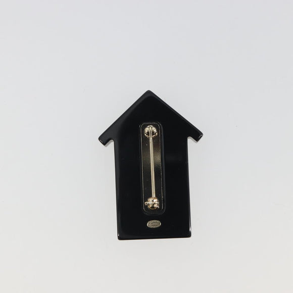 CHANEL Brooch plastic Blue CC Auth 195313M