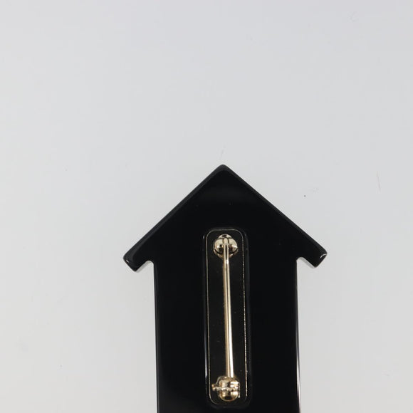 CHANEL Brooch plastic Blue CC Auth 195313M