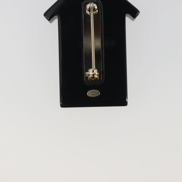 CHANEL Brooch plastic Blue CC Auth 195313M