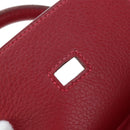 HERMES Birkin 40 Hand Bag Taurillon Clemence Red Gold Auth 195314SM-28