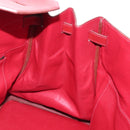 HERMES Birkin 40 Hand Bag Taurillon Clemence Red Gold Auth 195314SM-32