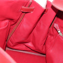 HERMES Birkin 40 Hand Bag Taurillon Clemence Red Gold Auth 195314SM-33