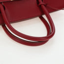 HERMES Birkin 40 Hand Bag Taurillon Clemence Red Gold Auth 195314SM-7