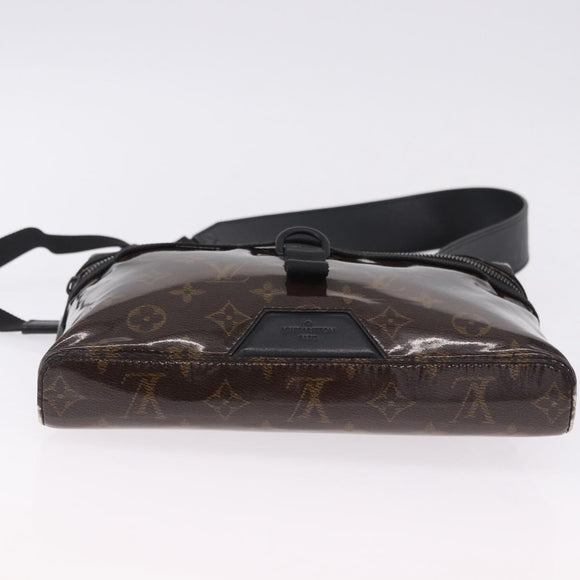 LOUIS VUITTON Monogram Glaze Messenger PM Bag Patent M43895 LV Auth 195320A