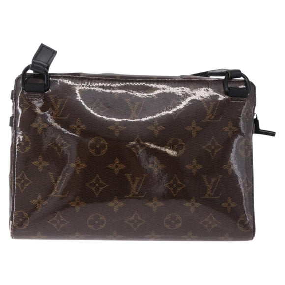 LOUIS VUITTON Monogram Glaze Messenger PM Bag Patent M43895 LV Auth 195320A