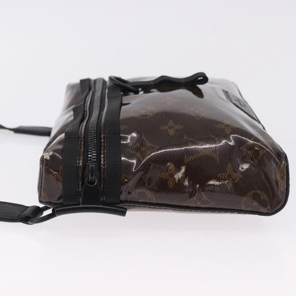 LOUIS VUITTON Monogram Glaze Messenger PM Bag Patent M43895 LV Auth 195320A