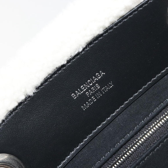 BALENCIAGA Duty Free Tote Bag Bore White Silver 759941 Auth 195322M