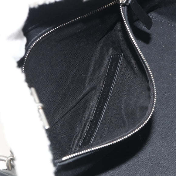 BALENCIAGA Duty Free Tote Bag Bore White Silver 759941 Auth 195322M