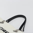 BALENCIAGA Duty Free Tote Bag Bore White Silver 759941 Auth 195322M-8