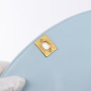 CHANEL Matelasse Chain Shoulder Bag Lamb Skin Light Blue Gold CC Auth 195324V-18