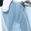 CHANEL Matelasse Chain Shoulder Bag Lamb Skin Light Blue Gold CC Auth 195324V-23