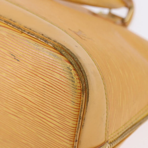 LOUIS VUITTON Epi Alma Hand Bag Tassili Yellow M52149 LV Auth 195328