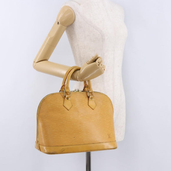 LOUIS VUITTON Epi Alma Hand Bag Tassili Yellow M52149 LV Auth 195328