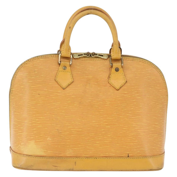 LOUIS VUITTON Epi Alma Hand Bag Tassili Yellow M52149 LV Auth 195328