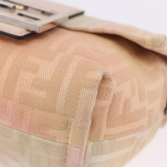 FENDI Zucca Canvas Mamma Baguette Shoulder Bag Multicolor 8BS105 Auth 195329SM