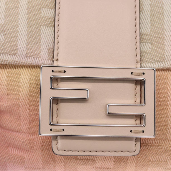 FENDI Zucca Canvas Mamma Baguette Shoulder Bag Multicolor 8BS105 Auth 195329SM