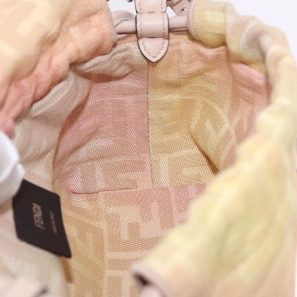 FENDI Zucca Canvas Mamma Baguette Shoulder Bag Multicolor 8BS105 Auth 195329SM