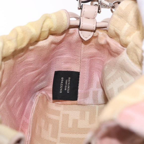 FENDI Zucca Canvas Mamma Baguette Shoulder Bag Multicolor 8BS105 Auth 195329SM