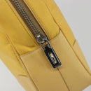 PRADA Tote Bag Canvas Yellow Silver Auth 195332A-18