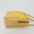 PRADA Tote Bag Canvas Yellow Silver Auth 195332A-3
