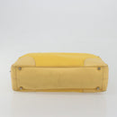 PRADA Tote Bag Canvas Yellow Silver Auth 195332A-5
