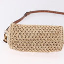 LOUIS VUITTON Nano Speedy Hand Bag Raffia 2way Beige Gold M83525 LV Auth 195336SAM-5
