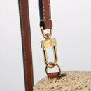 LOUIS VUITTON Nano Speedy Hand Bag Raffia 2way Beige Gold M83525 LV Auth 195336SAM-20